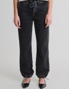 Big Star Blugi dama Robbin 919 - negri - croiala larga - denim moale - tiv reglabil