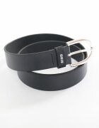 Big Star Curea din piele cu logo discret