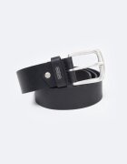 Big Star Curea din piele cu o catarama argintie 906