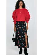 Big Star Fusta midi cu imprimeu floral si talie medie