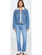 Big Star Geaca din denim cu blana artificiala
