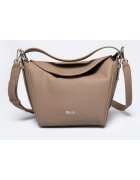 Big Star Geanta de umar din piele ecologica - Maro taupe deschis - 20x19x10