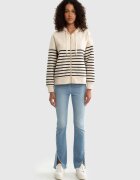 Big Star Hanorac cu fermoar in dungi SELINA ZIP 103