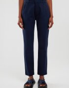 Big Star Pantaloni dama - model 403 - talie inalta - albastru marin - bumbac/elastan
