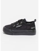Big Star Pantofi sport cu broderii si decupaje - Negru