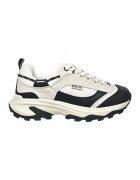Big Star Pantofi sport de piele cu garnituri de plasa - Negru/Crem