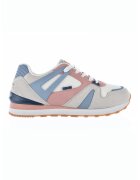 Big Star Pantofi sport de piele intoarsa ecologica cu garnituri de plasa - Gri deschis/Albastru deschis