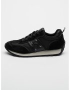 Big Star Pantofi sport low-cut cu detalii de piele intoarsa - Negru/Negru stins