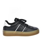 Big Star Pantofi sport low-cut de piele ecologica - Alb/Negru