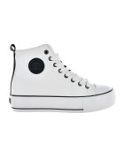 Big Star Pantofi sport mid-cut din piele ecologica - Alb