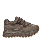 Big Star Pantofi sport wedge de piele intoarsa cu garnituri de blana sintetica - Maro taupe