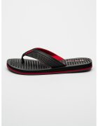 Big Star Papuci flip-flop cu talpa texturata - Negru/Rosu vermillion
