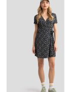 Big Star Rochie din modal cu imprimeu floral Rihatana - Negru