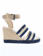 Big Star Sandale-espadrile din material textil - Bej/Bleumarin