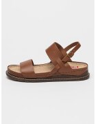 Big Star Sandale slingback de piele - Maro scortisoara