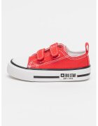 Big Star Tenisi cu inchidere velcro si detaliu logo - Rosu