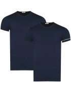 Bikkembergs Tricouri barbati - set 2 piese - bleumarin - 95% bumbac - 5% elastan -