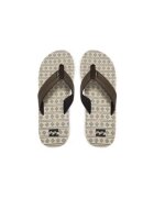 Billabong Papuci flip-flop barbati EBYL100030 - Piele ecologica - Maro - Maro