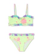 Billieblush Costum de baie din doua piese - Verde fistic