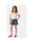 Billieblush Pantaloni scurti fete - 303639594 - Bumbac - Albastru - Albastru