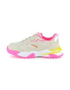 Billieblush Pantofi sport cu insertii din material textil - Fucsia/Bej deschis