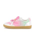 Billieblush Pantofi sport low-cut cu garnituri contrastante - Alb/Verde/Roz deschis