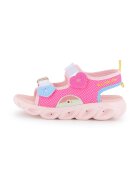 Billieblush Sandale cu velcro si insertii de plasa - Fucsia