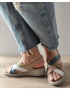 BIO FLEX Sandale Casual Dama 17-1013 Bej + Color - Bej - Bej