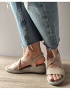 BIO FLEX Sandale Casual Dama 28-555 Bej - Bej - Bej
