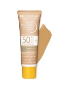 Bioderma Fluid cu protectie solara Photoderm Cover Touch SPF 50+ nuanta aurie - pentru ten mixt si gras - 40 ml