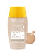 Bioderma Fluid cu protectie solara Photoderm Nude Touch Mineral SPF 50+ nuanta deschisa - pentru ten mixt si gras - 40 ml