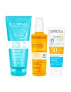 Bioderma Pachet Family Photoderm – Spray SPF 30 200 ml - Crema dupa plaja 200 ml - Crema minerala copii SPF 50+ - 50 g