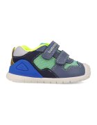 Biomecanics Pantofi sport cu inchidere velcro si garnituri din piele - Galben/Albastru prafuit/Mint