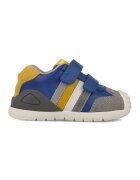 Biomecanics Pantofi sport de piele si piele ecologica cu model colorblock - Gri/Galben/Albastru royal