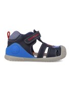 Biomecanics Sandale cu imprimeu si segment cu inchidere velcro - Rosu/Bleumarin