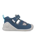 Biomecanics Sandale cu inchidere velcro si model uni - Alb/Albastru prafuit