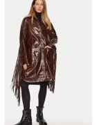 Birgitte Herskind Palton dama - 304550331 - Piele naturala - Maro - Maro