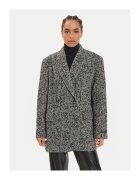 Birgitte Herskind Palton dama - 304550416 - Lana/Poliester/Acril - Gri - Gri