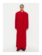 Birgitte Herskind Palton dama - 40% lana - rosu - 5381158