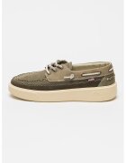 Blauer Pantofi boat de piele intoarsa - Kaki pal