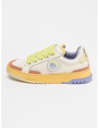 Blauer Pantofi sport colorblock cu detalii de piele intoarsa - Verde lime/Crem