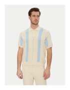 BLEND Tricou polo barbati 20717954 - Bumbac - Bej - Bej