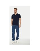 BLEND Tricou Polo barbati 20718362 - Bumbac/Lyocell - Bleumarin - Bleumarin