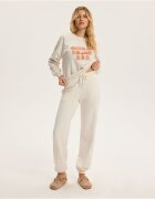 Bloovii Pantaloni dama Alb Crem Cinnamon - Alb