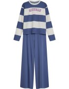 Bloovii Pijama dama Albastru-alb Kelby - Dungi