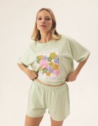 Bloovii Pijama dama Flovers Verde menta - Floral