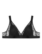 Bloovii Sutien triunghiular dantela/poliamida - cu bretele groase - negru