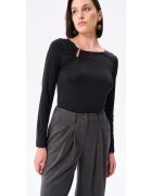 blue shadow Bluza cu decolteu asimetric Passi