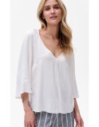 blue shadow Bluza cu decolteu in V uni