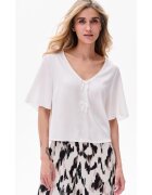 blue shadow Bluza Cu Guler Rotund Riki